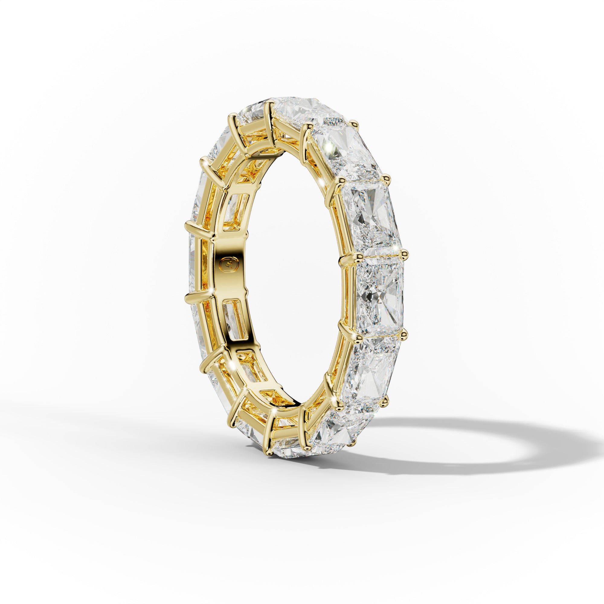 5.0 Carat East West Radiant Cut Diamond Eternity Band